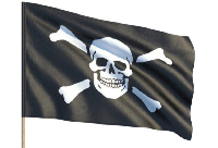 Флаг Череп и кости 100х150 см