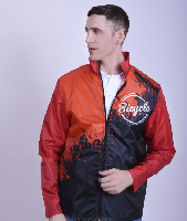 Ветровка Фит Лайт без капюшона унисекс, с частичной запечаткой