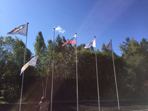 Флагшток уличный стационарный ЭКОНОМ СТАНДАРТ 10 метров