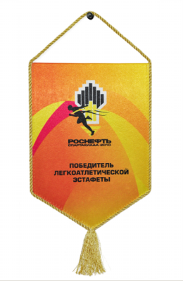 Вымпел жесткий печатный со шнуром, 10х15 см Вымпел жесткий печатный со шнуром, 10х15 см